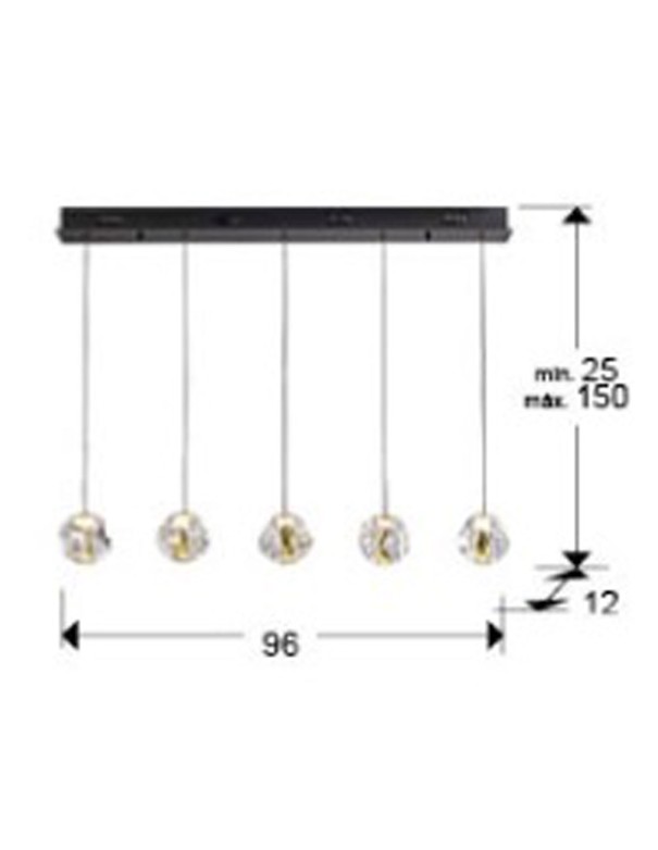 Lámpara Zaria Lineal Schuller