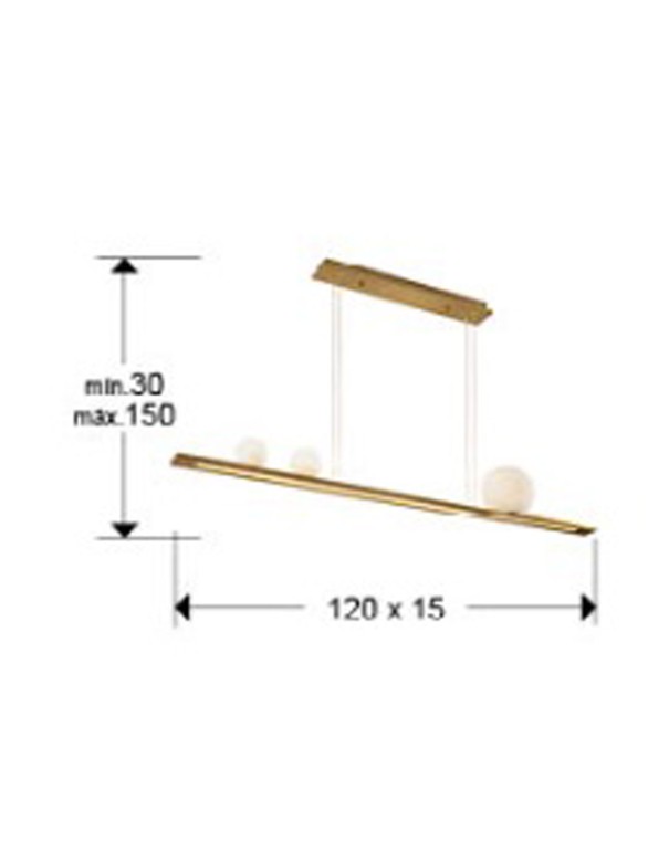 Mila Lámpara Schuller Dorada