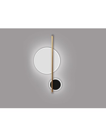 Aplique de pared blanco y negro Duo precio mínimo