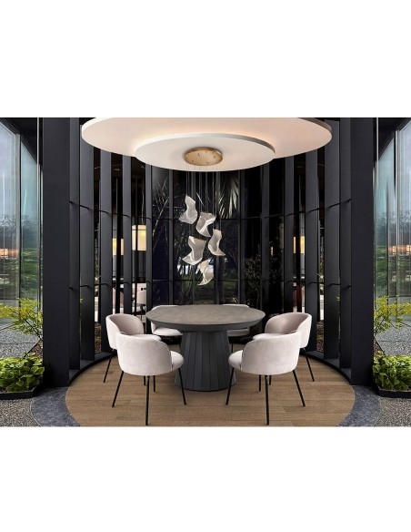 Lámpara de techo oro rosa Velos