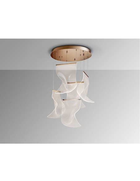 Velos Luminaria 5 Luces Oro Rosa Schuller