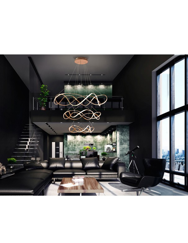 Lámpara Molly Oro Rosa con Cromo y...