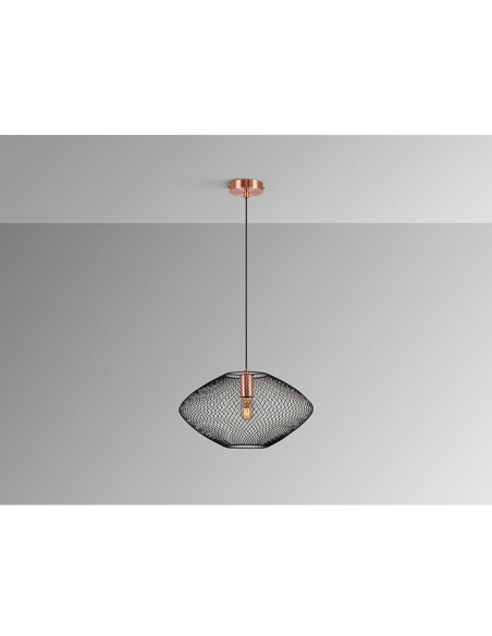 Lámpara Melany negro cobre