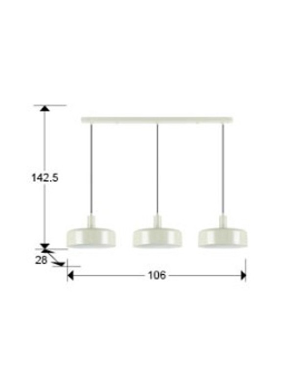 Alessia Lámpara Lineal Perla Mate...