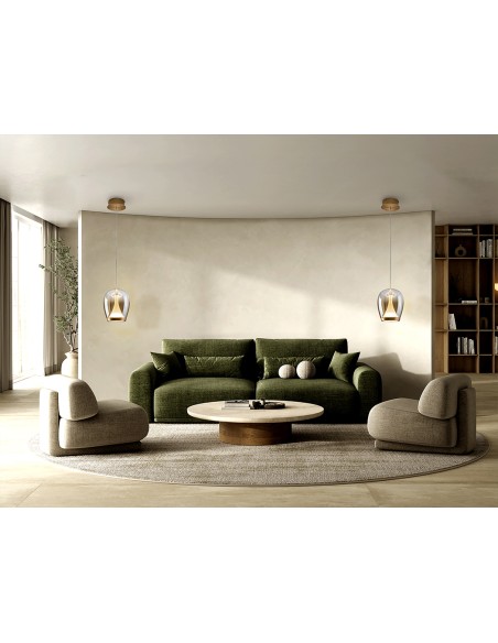 Lámpara Suspiro Dorada Ambar Schuller