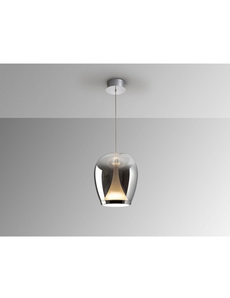 Suspiro Colgante de 25 Cromo Smoke Schuller