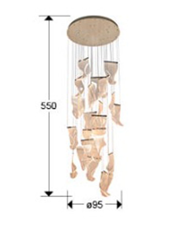 Velos Lámpara Gran Formato Cromo...