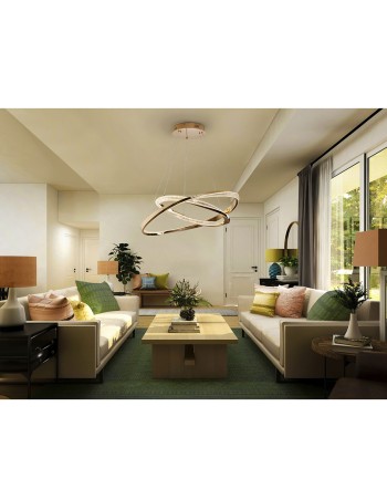 Lámpara Orbitas 2 aros Schuller