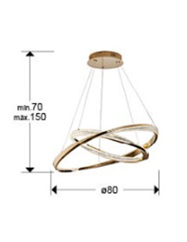 Lámpara Orbitas Dimable con Mando a...