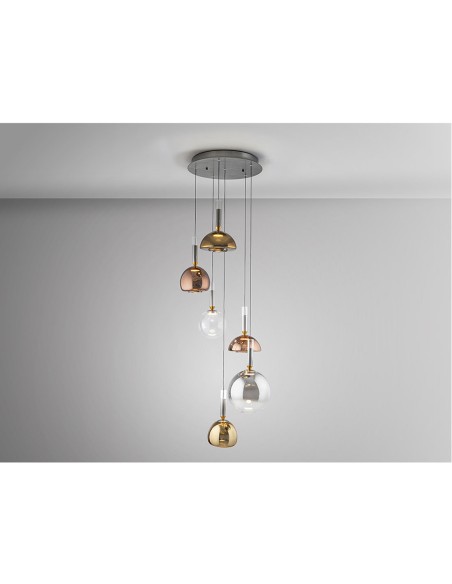 Charlize Lámpara Plafón 6 Luces Colores de Schuller