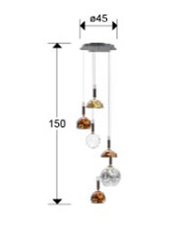 Charlize Lámpara Plafón 6 Luces...