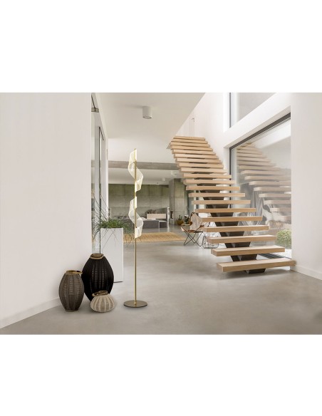 Velas Lámpara de Pie Oro SCHULLER