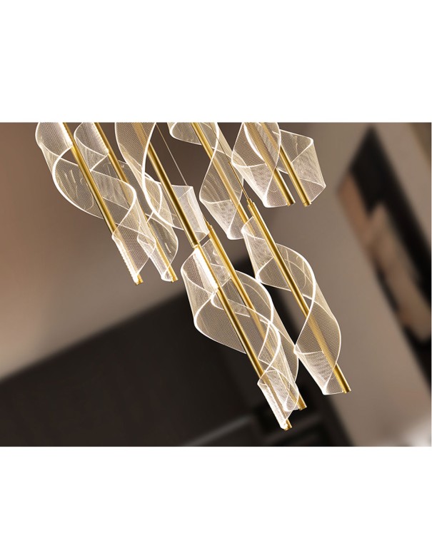 Velas Lámpara 9 Luces Oro Dimable...