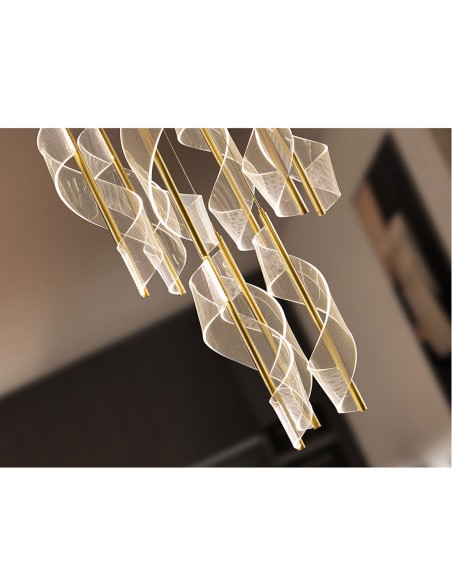 Velas Lámpara 9 Luces Oro Dimable Schuller