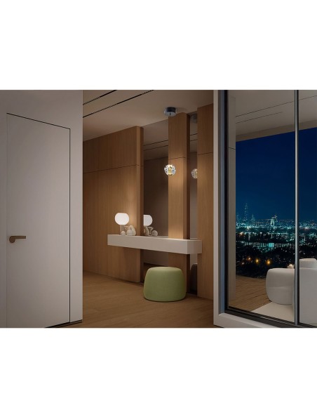 Zaria Lámpara Negro-Oro-Transparente Schuller