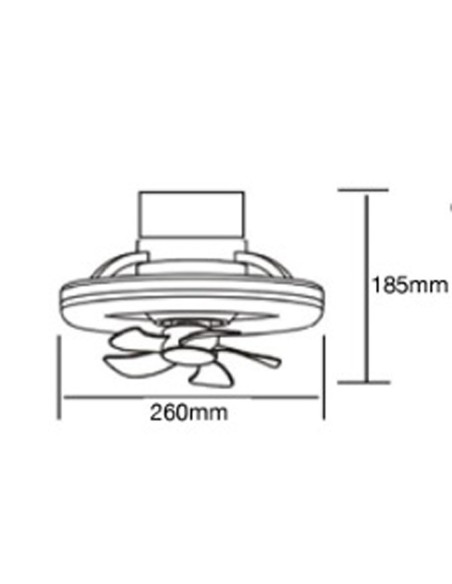 Mini Ventilador con Luz