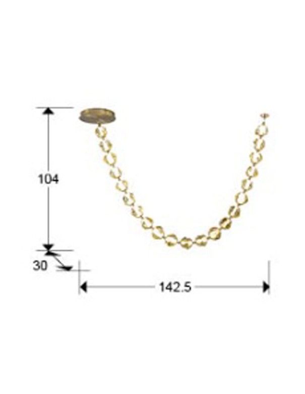 Zaria II Lámpara 21L Bronce Ambar