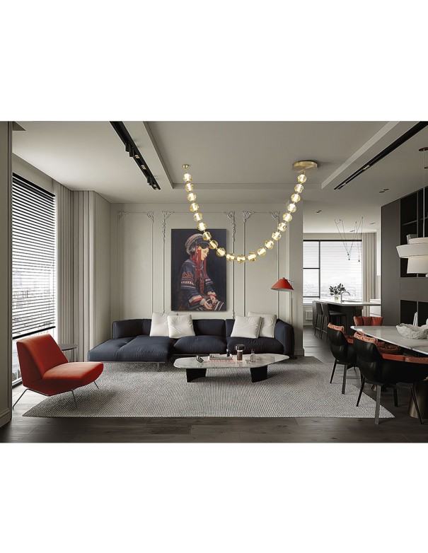 Zaria II Lámpara 21L Bronce Ambar