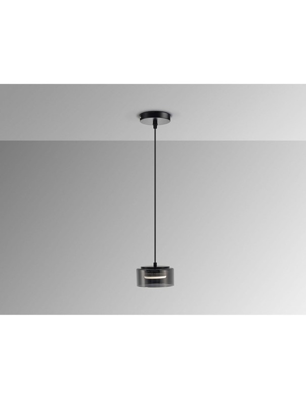 Olaia Lámpara Colgante Negro Smoke