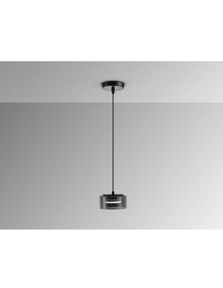 Olaia Lámpara Colgante Negro Smoke