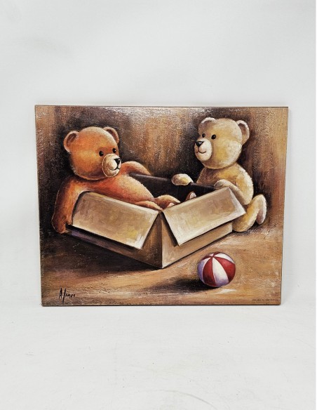 Pack 4 Cuadros Infantiles Osos