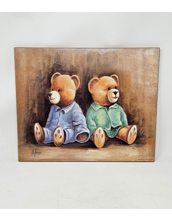 Pack 4 Cuadros Infantiles Osos