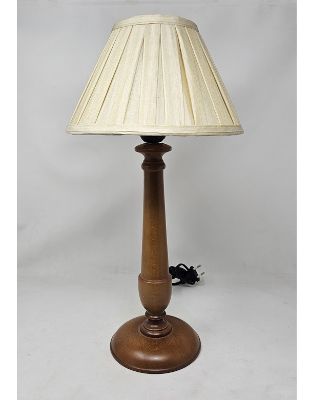 Lámpara Sobremesa Madera Alta Miel