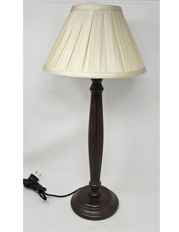Sobremesa Madera Alta Columna Rayada Oscura