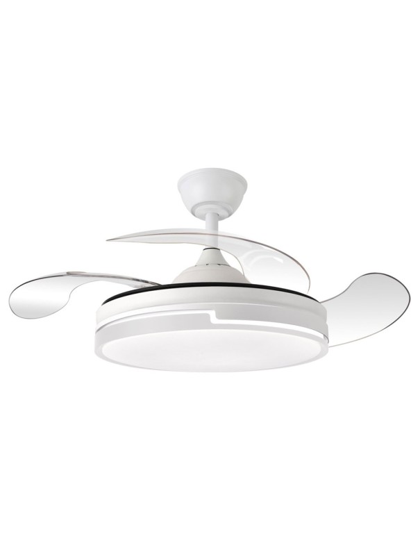 Ventilador retráctil blanco