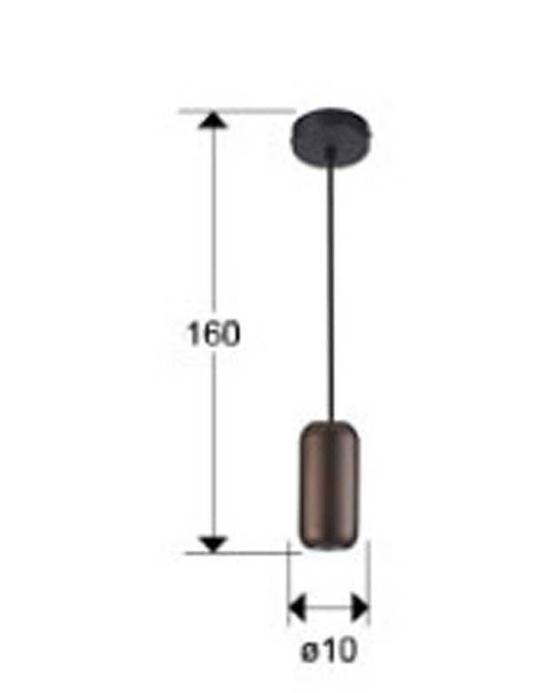 Nimes Lámpara Negro Marrón Schuller