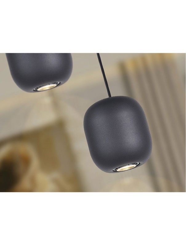 Nimes Lámpara Negro 1 Luz Schuller