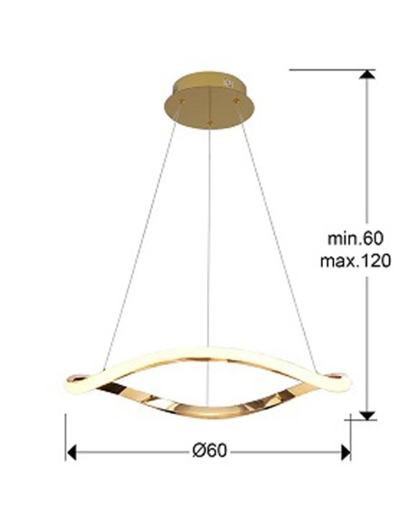 Naos Lámpara 1 Aro Led Schuller