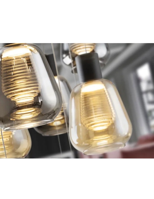 Carisa Plafón 5 Alturas Negro Schuller