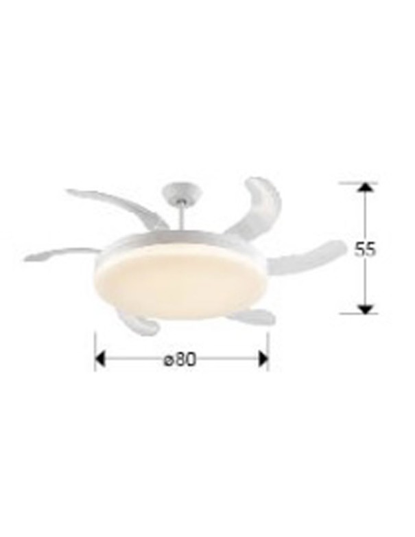 Ventilador LED Vento Maxi Blanco 150...