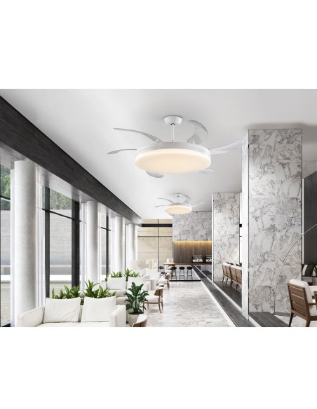 Ventilador LED Vento Maxi Blanco 150 CM Schuller