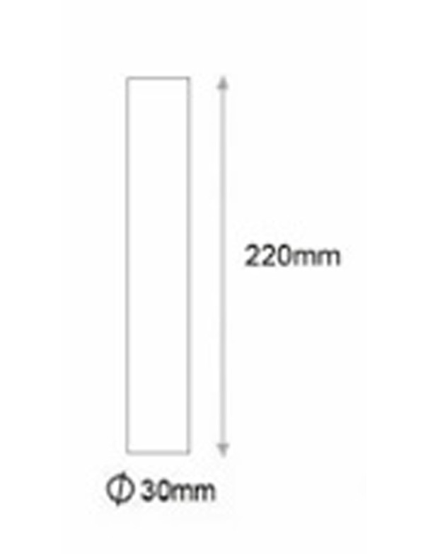 Lámpara Lineal con 4 Cilindros 22 cm...