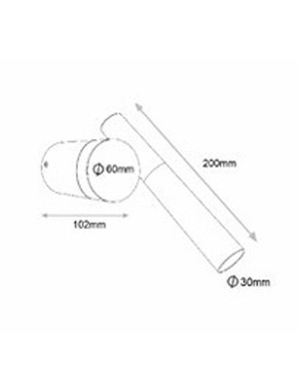 Aplique Cilindro Orientable y...