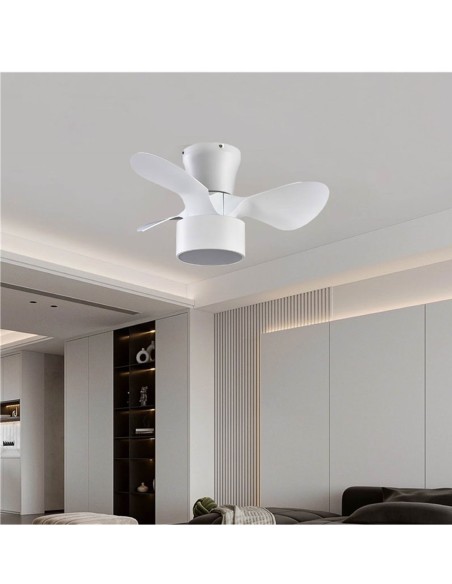 Ventilador DC Blanco Pequeños Espacios