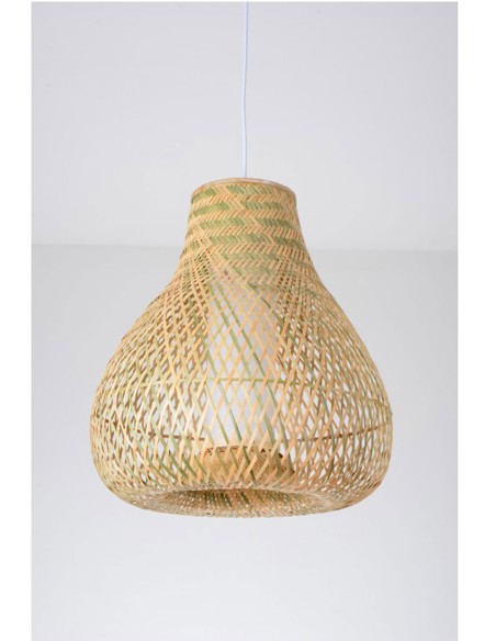 Lámpara Colgante Bambú Pera