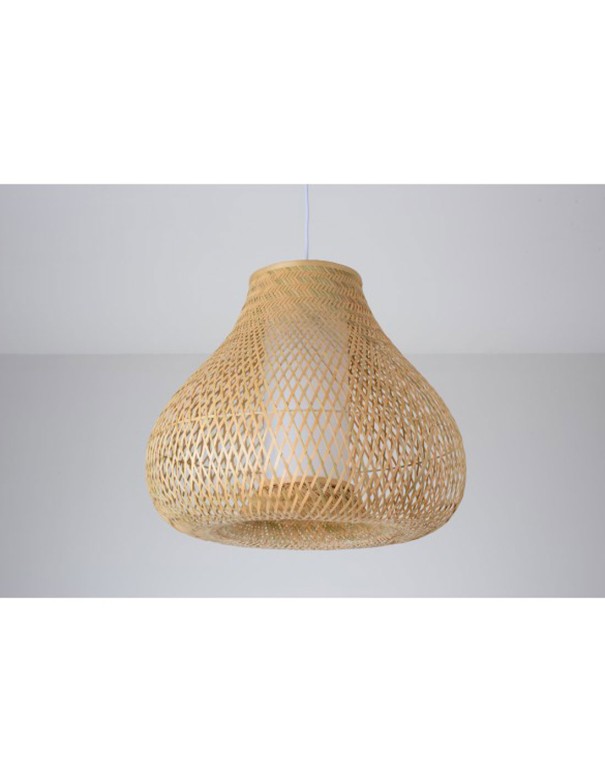 Lámpara Ratán Natural  50CM Pera