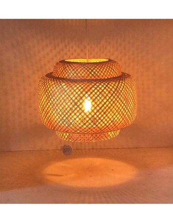 Lámpara 3 Pisos Mimbre Natural