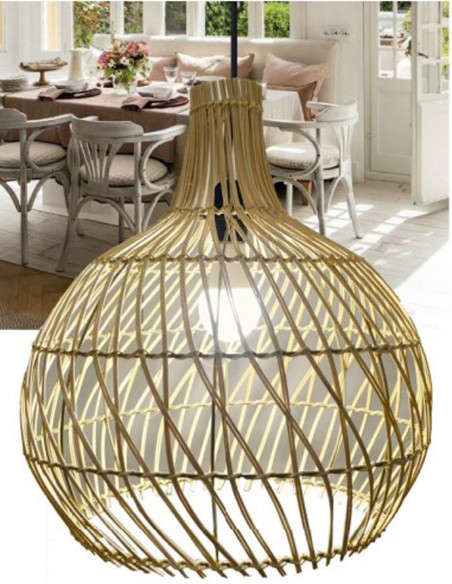 Luminaria de 40 CM Mimbre