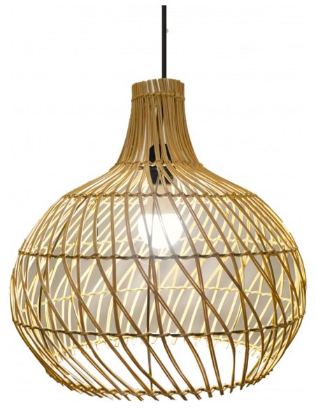 Lámpara de mimbre natural barata