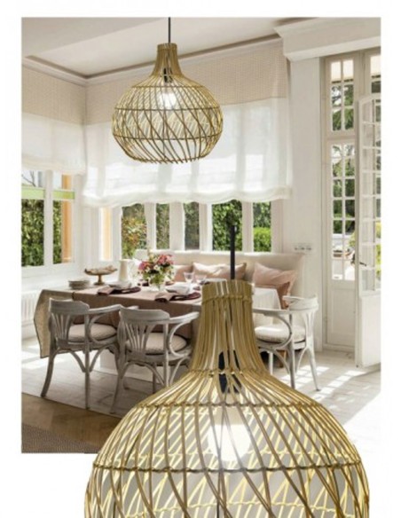 Luminaria de 40 CM Mimbre