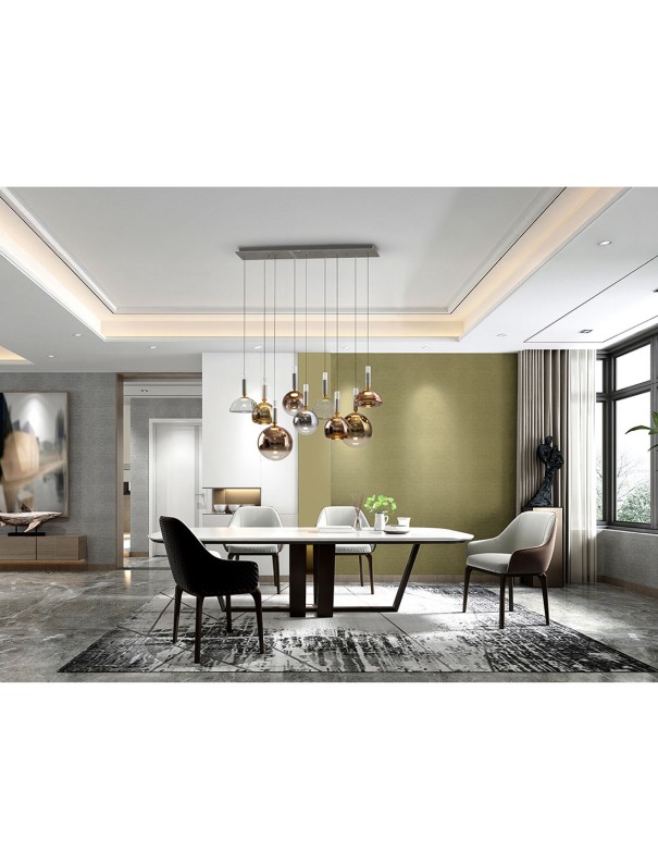 Lámpara Charlize 9 luces Colores...