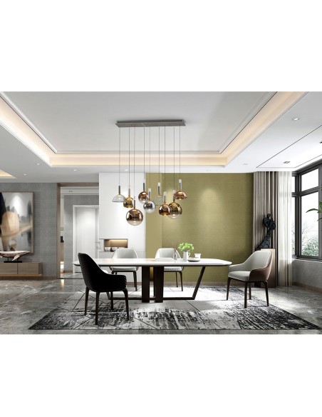 Lámpara Charlize 9 luces Colores Schuller