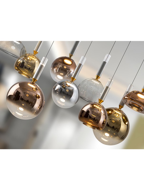 Lámpara Charlize 9 luces Colores...