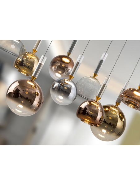 Lámpara Charlize 9 luces Colores Schuller