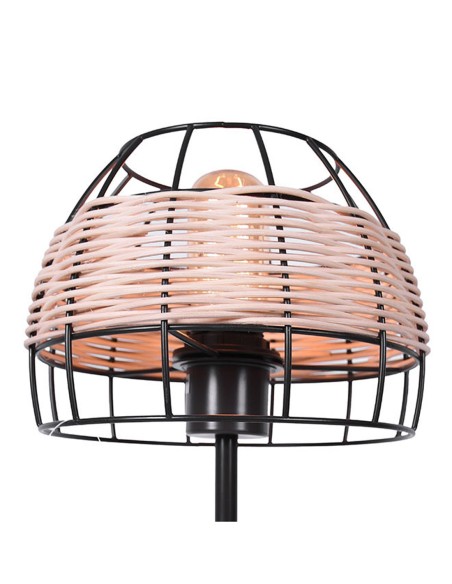 Lámpara de Mesa Marrón Ratán