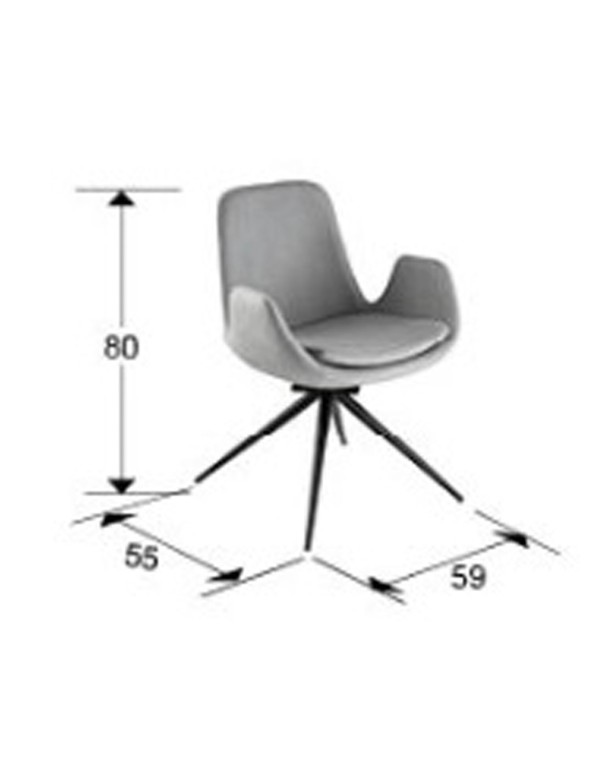 Zuna Silla Giratoria Blanca de Schuller